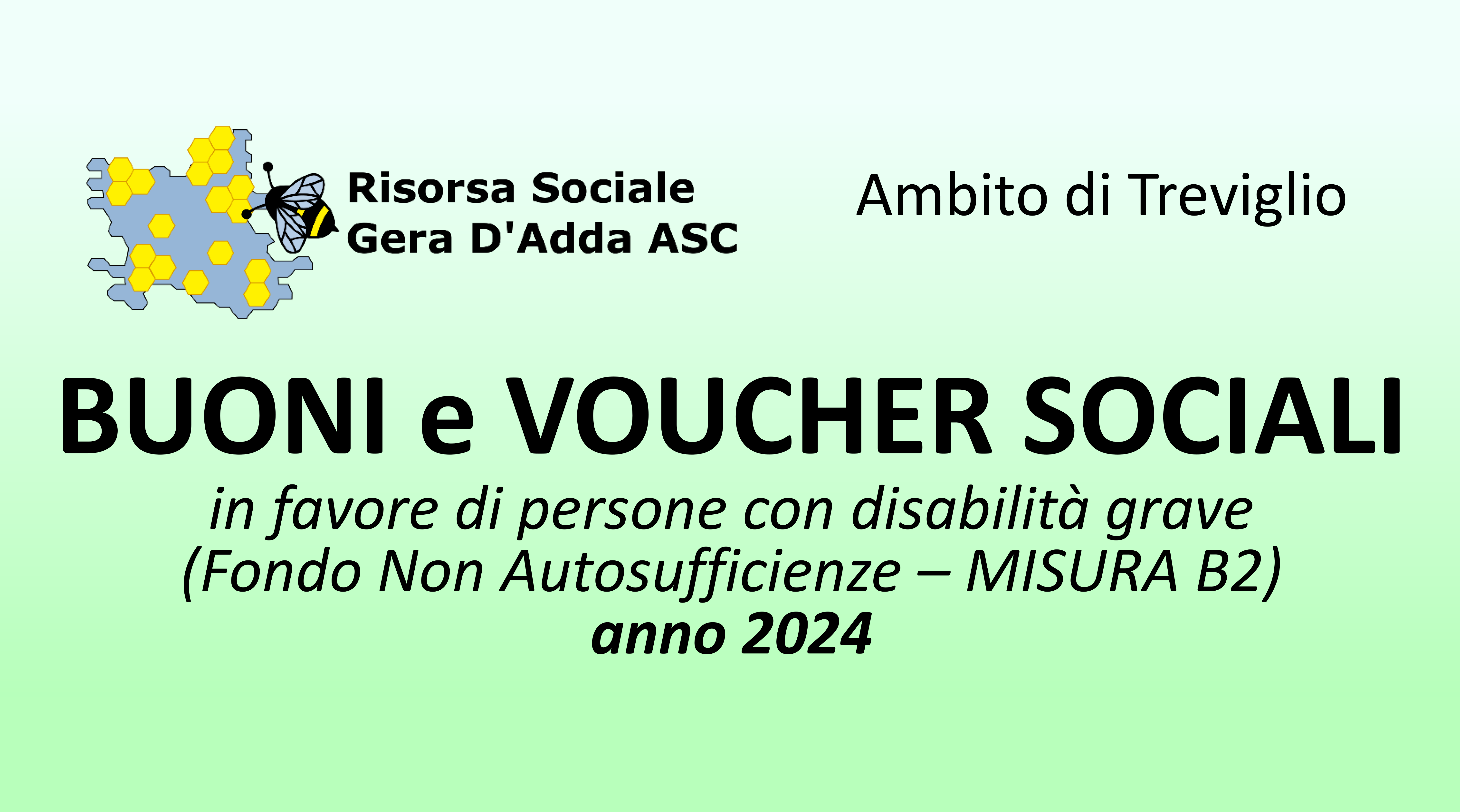 Immagine BUONI e VOUCHER SOCIALI in favore di persone con disabilità grave
