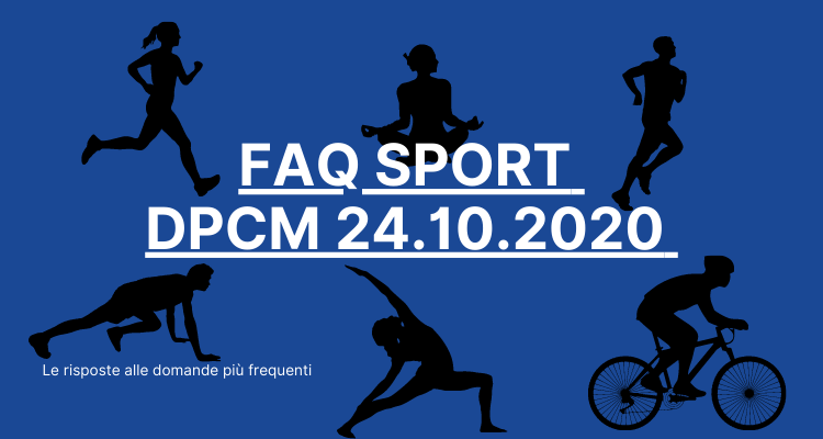 Immagine FAQ SPORT DPCM 24/10/2020
