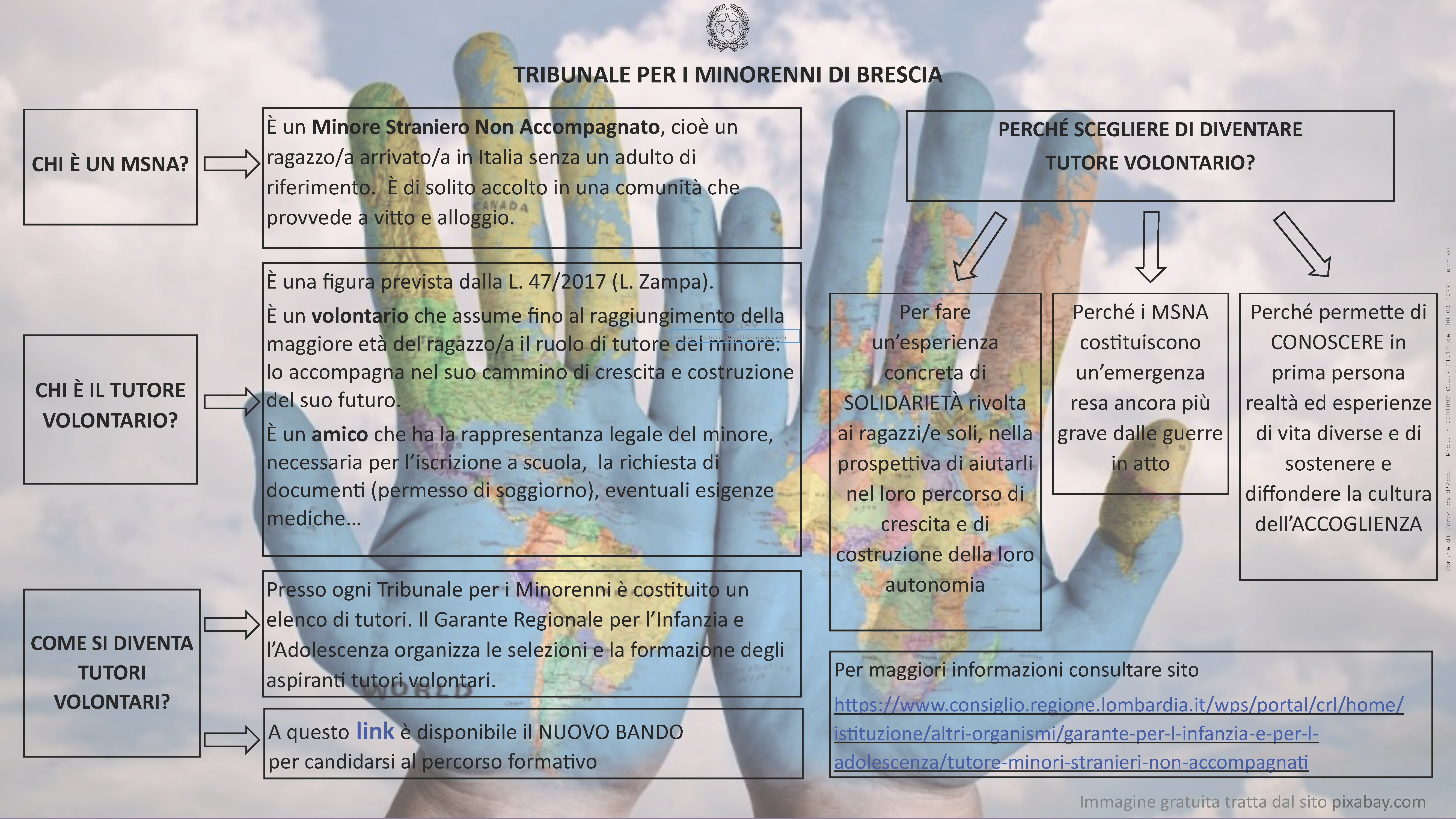 Immagine Bando per tutori minori stranieri non accompagnati