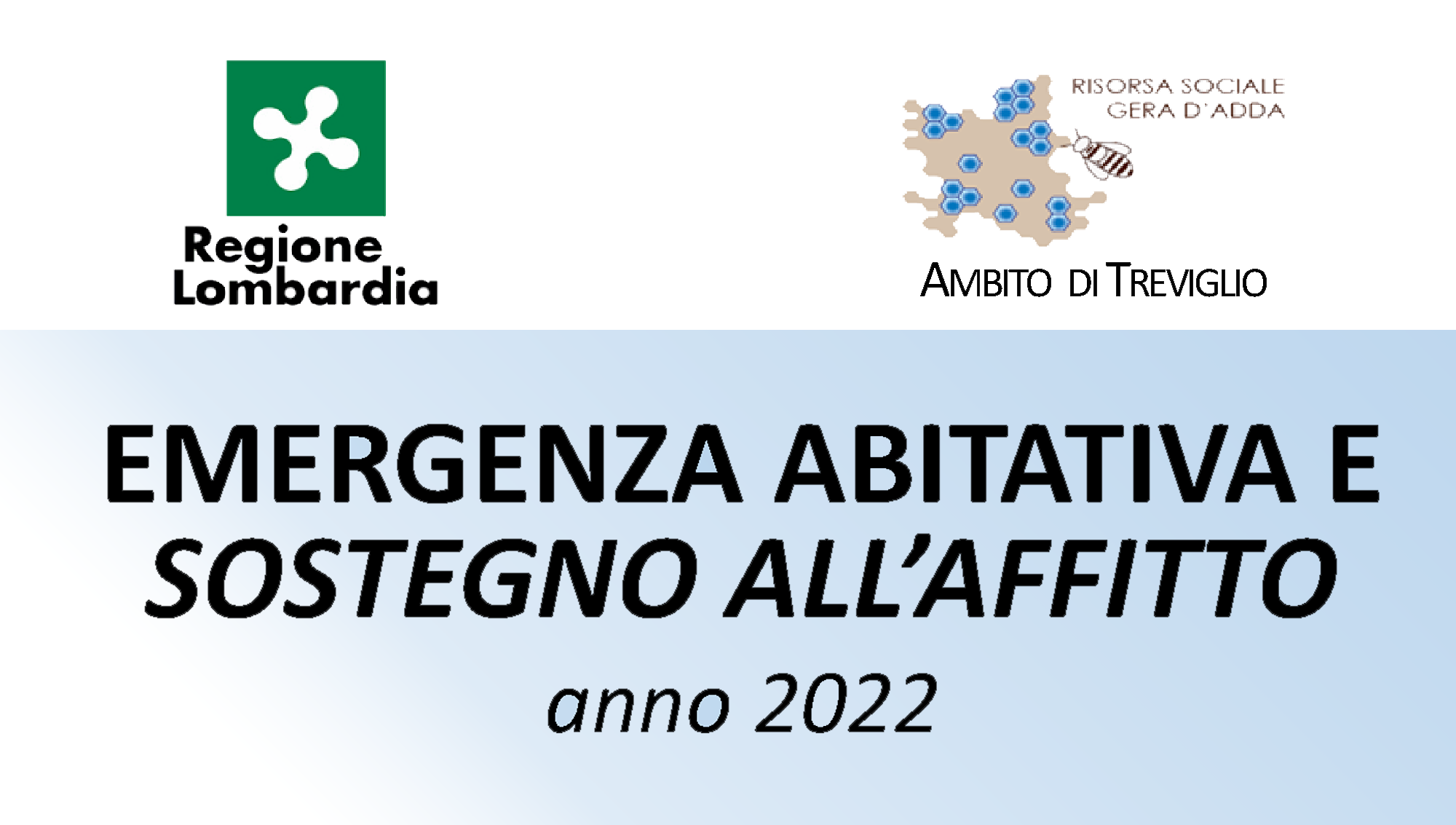 Immagine EMERGENZA ABITATIVA E SOSTEGNO ALL’AFFITTO - anno 2022