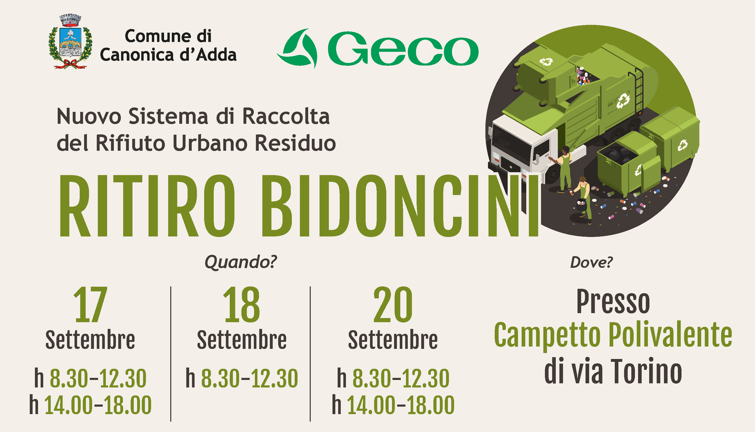 Immagine Nuovo Sistema di Raccolta del Rifiuto Urbano Residuo