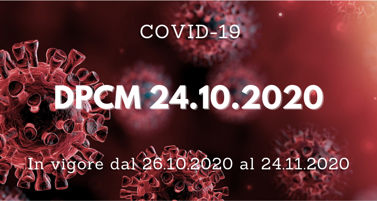 Immagine DPCM 24 ottobre 2020