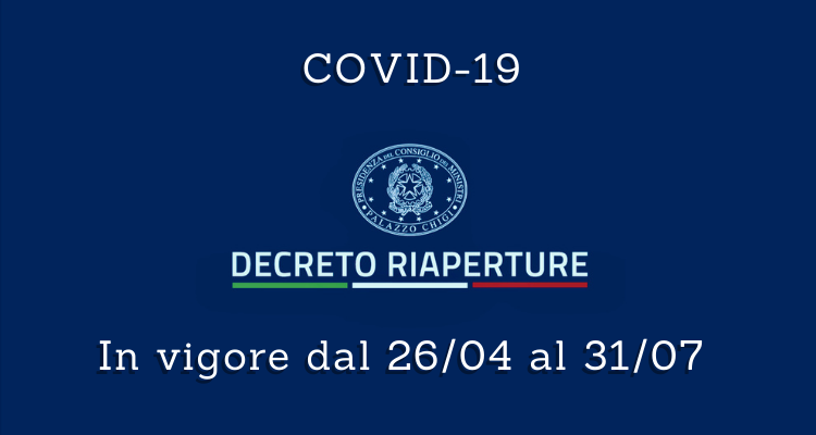 Immagine DECRETO “RIAPERTURE”: CHI, COME E QUANDO RIAPRE