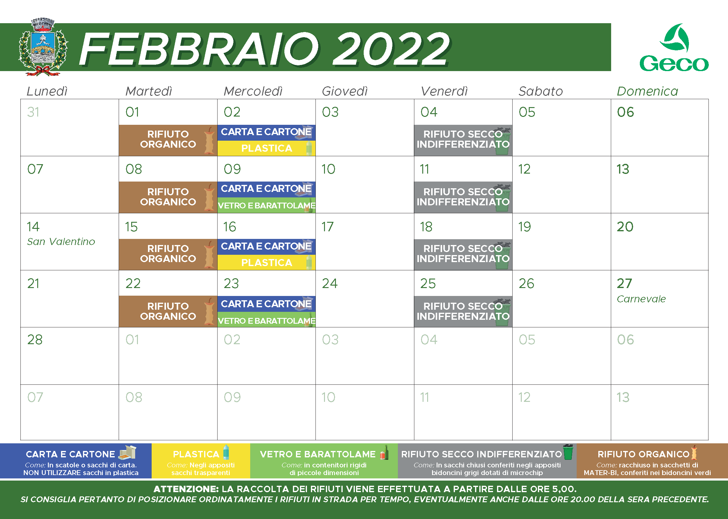 Immagine Raccolta Differenziata - Febbraio