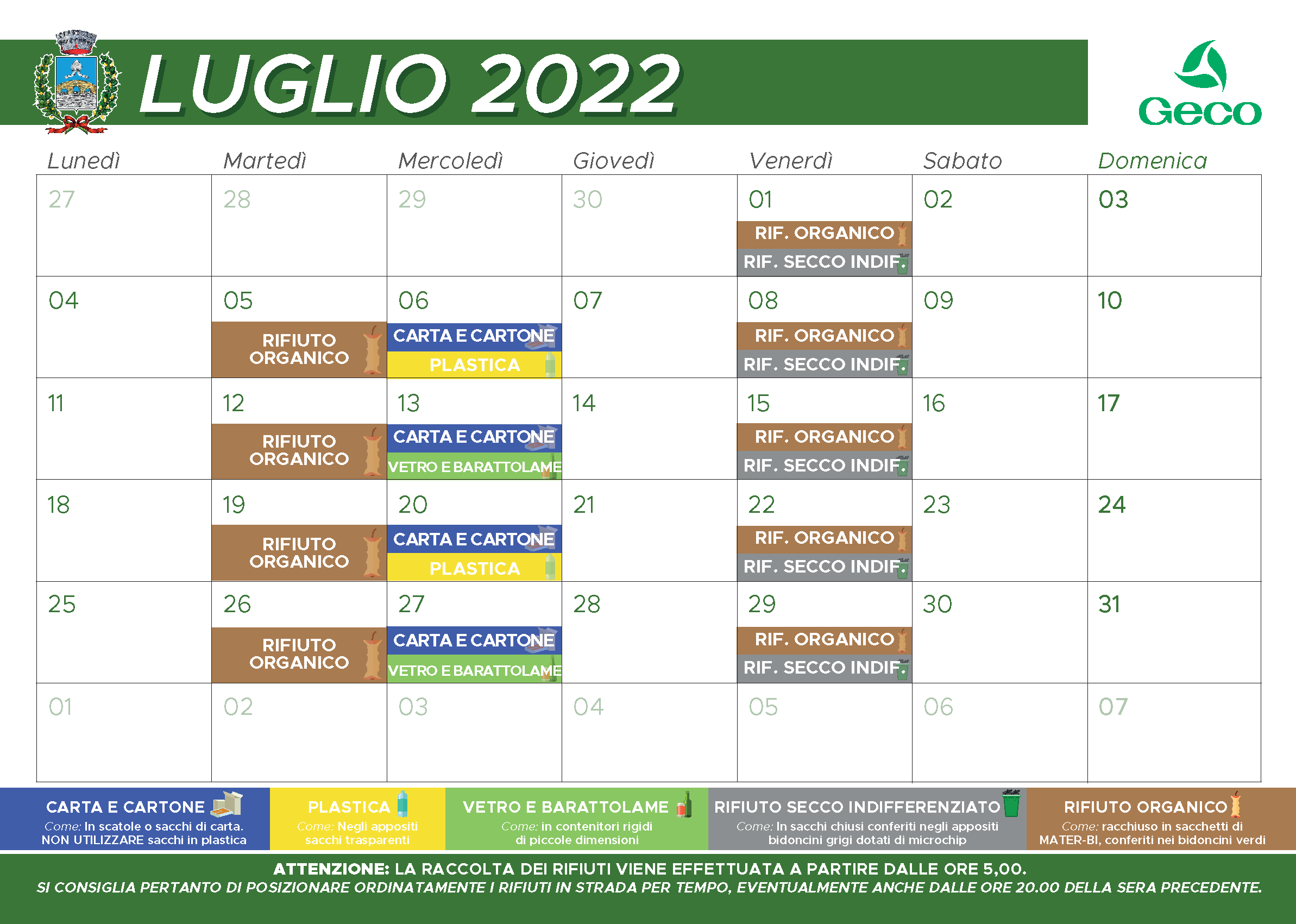 Immagine Raccolta Differenziata - Luglio