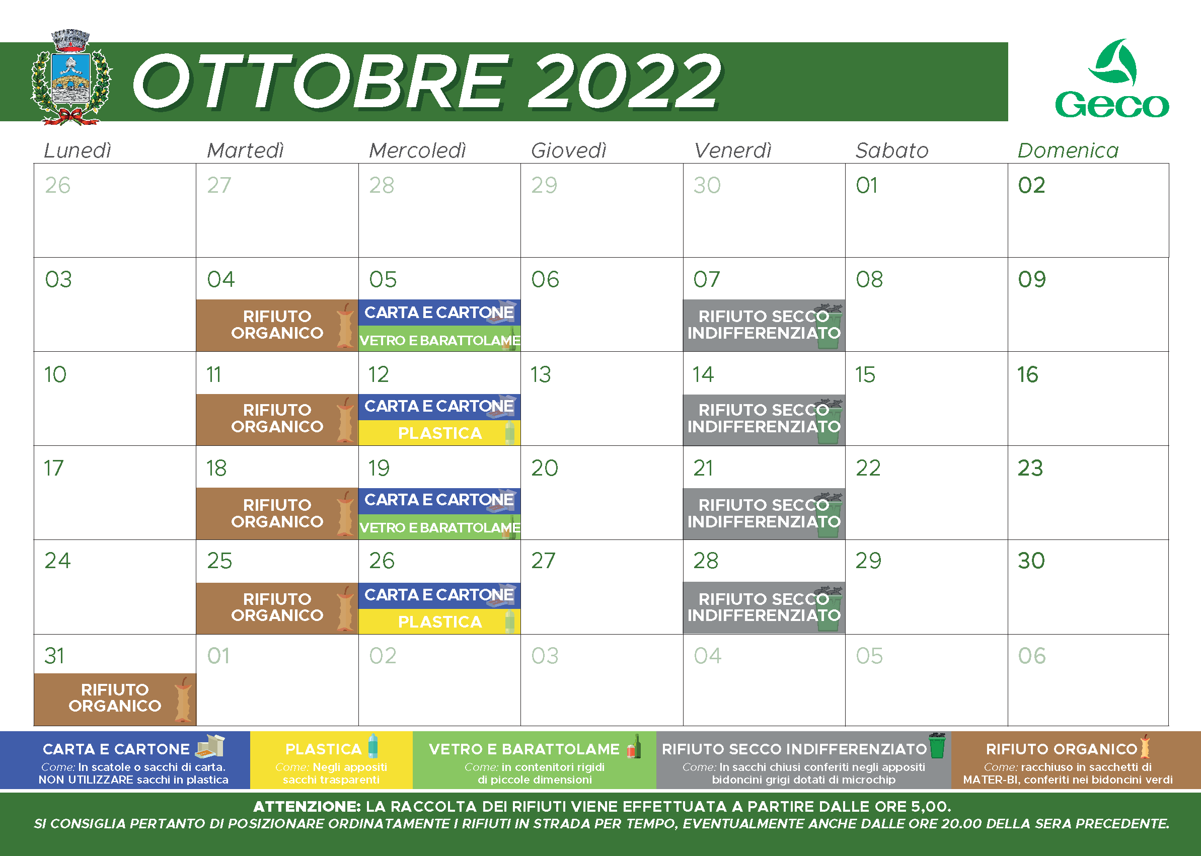 Immagine Raccolta Differenziata - Ottobre